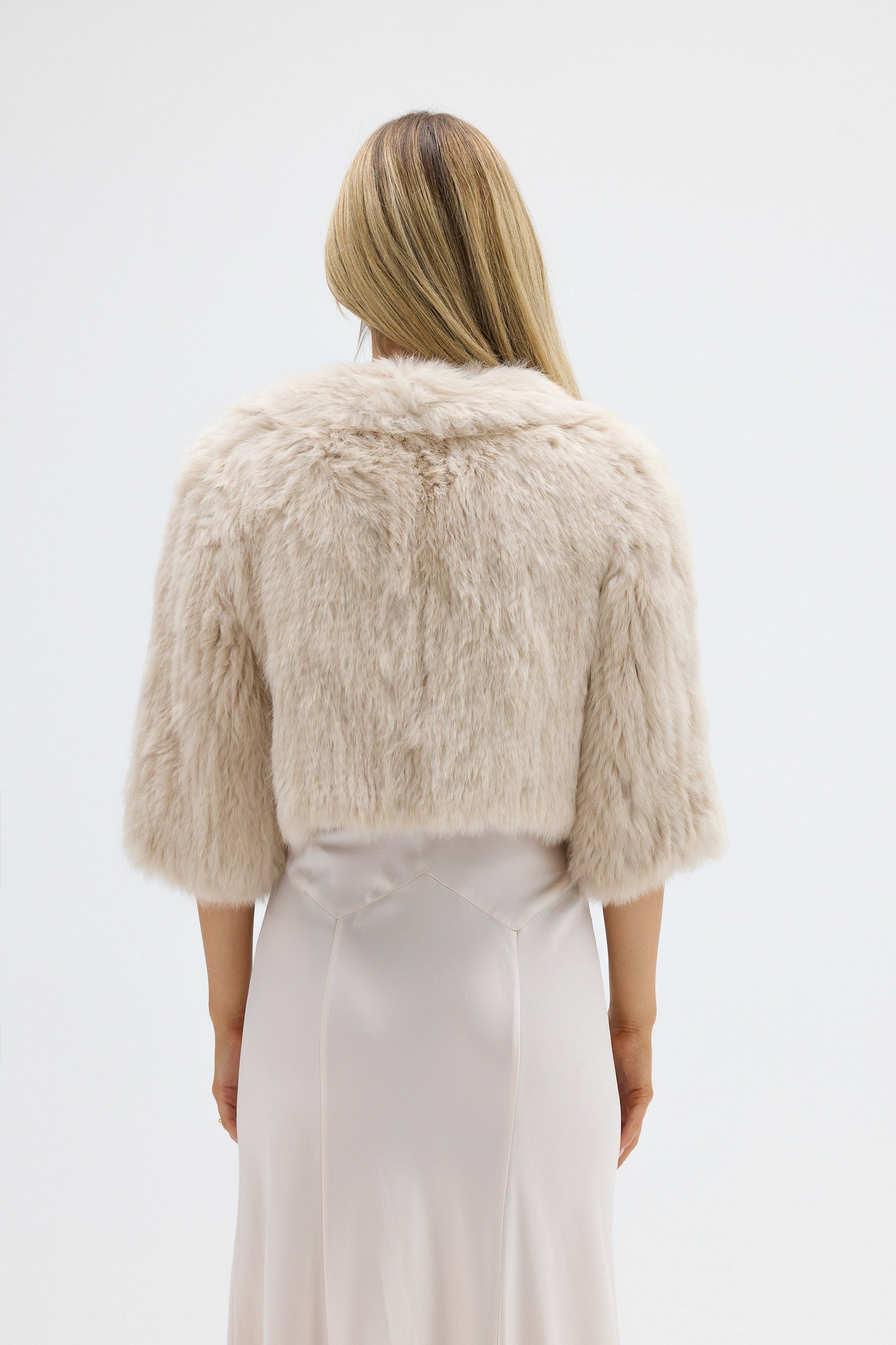 bubish Susie Fur Bolero Oatmeal JACKET