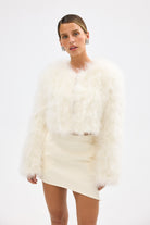 Manhattan Crop Jacket - Ivory Cropped Jacket Bubish Luxe 