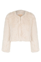 Bridal Faux Lola Jacket - Oatmeal Cropped Jacket Bubish Luxe 