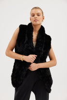 Faux San Fran Vest - Black Vest Bubish Luxe 