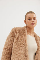 Faux Valencia Jacket - Beige Jacket Bubish Luxe 