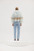 Georgina Jacket - Powder Blue/Tan Coats & Jackets Bubish Luxe 