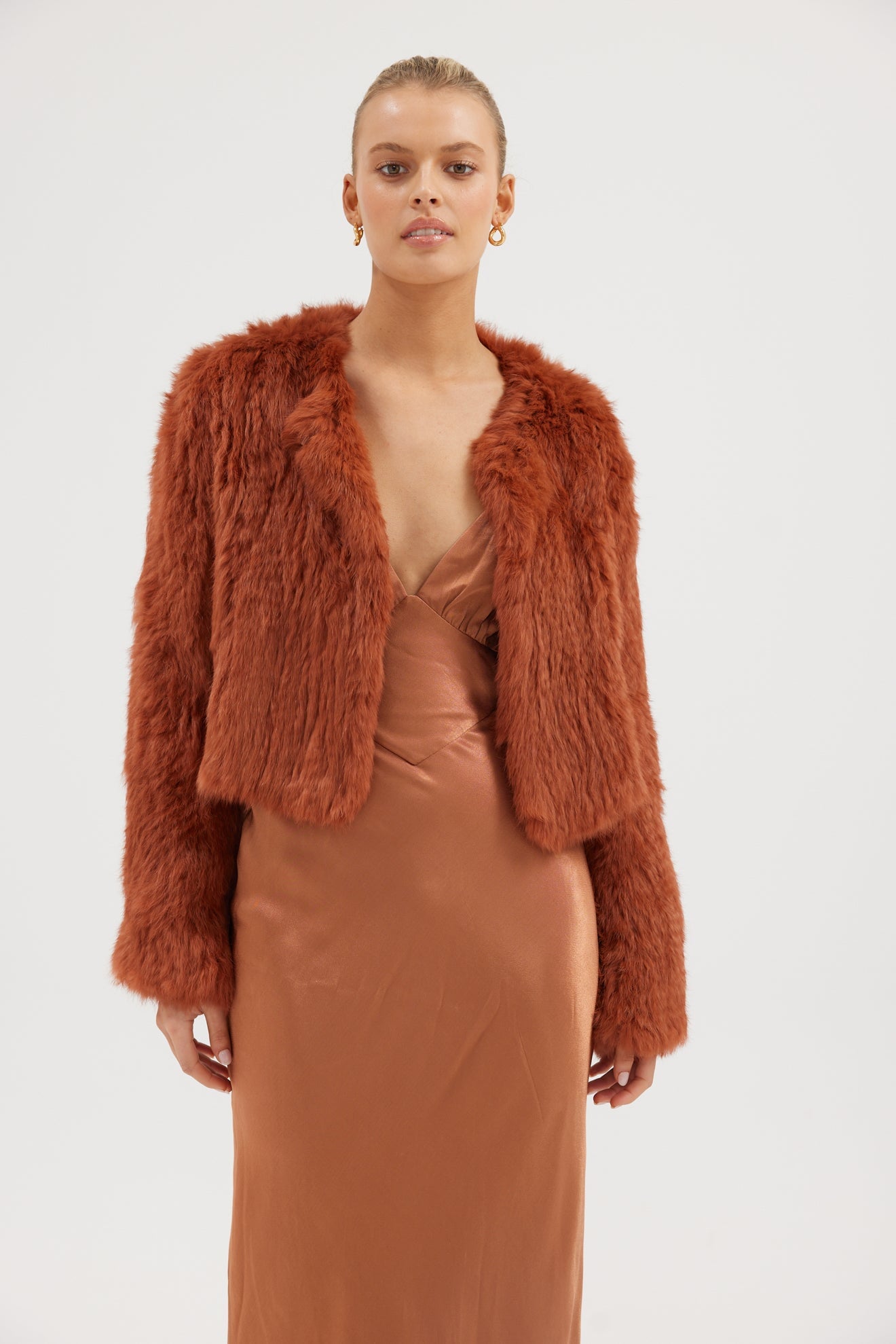 Lola Jacket - Copper Cropped Jacket Bubish Luxe 