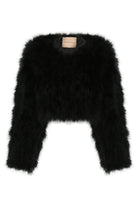 bubish Manhattan Crop Feather Jacket Black JACKET